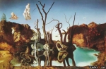 Swans Illusion by Salvador Dali